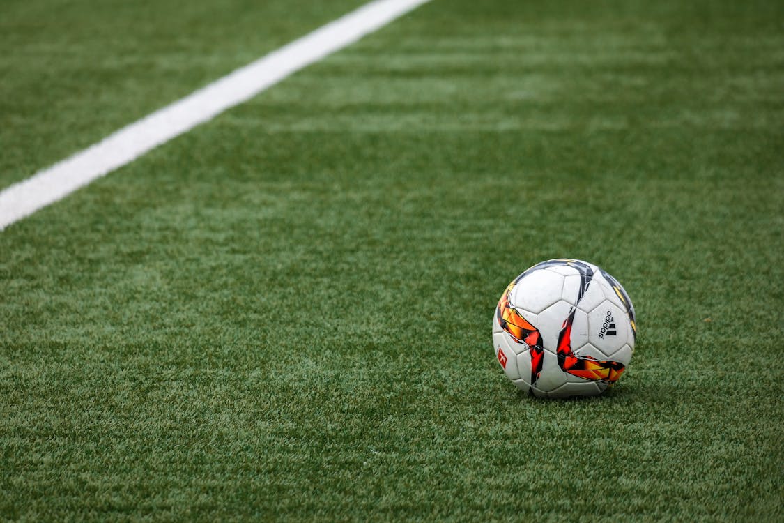 Filet de but de football en gros plan